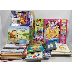 BOX W/KIDS BOOKS INCL. 2 WALT DISNEY