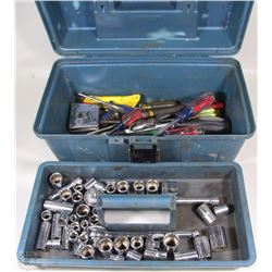 TOOL BOX WITH ASSORTED TOOLS