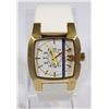 Image 1 : NEW DIESEL 37MM WHITE FACE UNISEX WATCH WHITE BAND