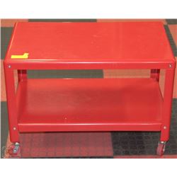 LARGE RED MECHANICS TABLE