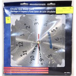 MASTERCRAFT CIRCULAR SAW BLADE CLOCK