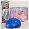 Image 1 : BOX W/ HAND CRAFTED PORCELAIN DOLL+BARBIE&KRISSY