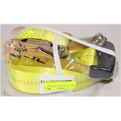 LOT OF 3 2" X 27' RATCHET TIE DOWN STRAPS - NEW