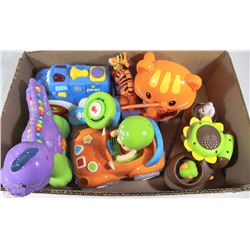 BOX W/INTERACTIVE TOYS INCL. REMOTE
