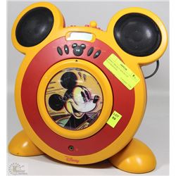 DISNEY MICKEY MOUSE CD PLAYER/RADIO MODEL D83050-C
