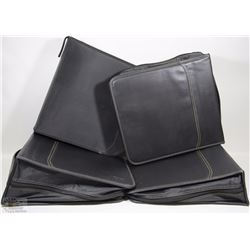 LOT OF 4 LEATHER CD/DVD CASES