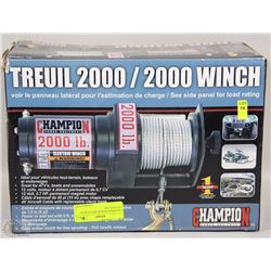 CHAMPION 2000LBS WINCH WITH CONTROLLER NEW IN BOX