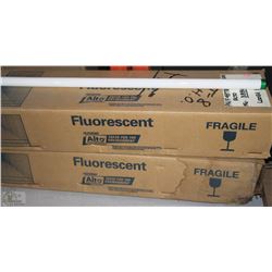 CASE AND HALF OF PHILIPS T8 FLOURSECENT LIGHTBULBS