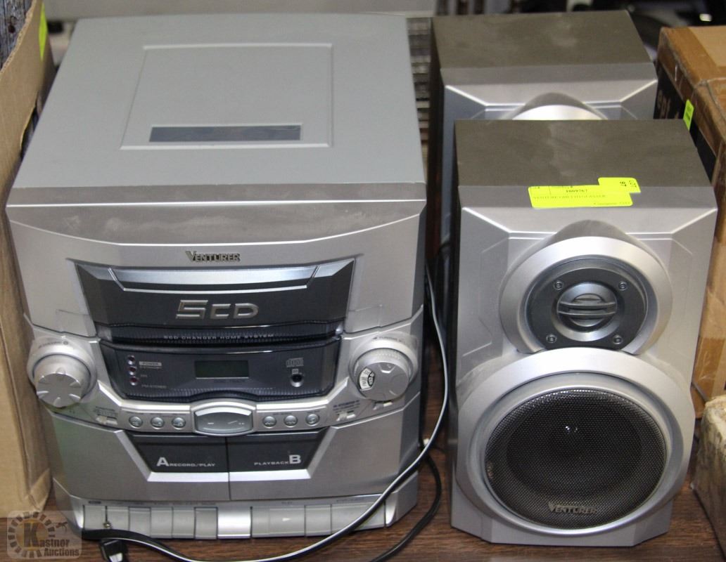 VENTURER 5CD CHANGER HOME SYSTEM AM/FM/TAPE/CD