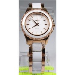 NEW DKNY CERAMIC BRACELET QUARTZ WOMEN'S WATCH