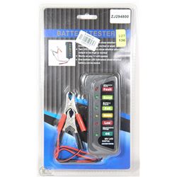 NEW LED 12 VOLT BATTERY TESTER