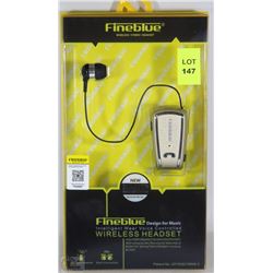 NEW FINEBLUE WIRELESS STEREO HEADSET