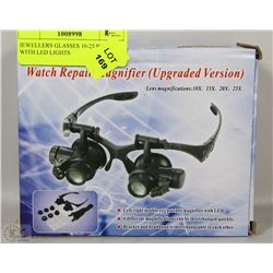 JEWELLERS GLASSES 10-25 POWER WITH LED LIGHTS