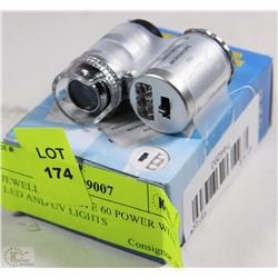 JEWELLERS LOUPE 60 POWER WITH LED AND UV LIGHTS