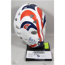 REPLICA GRANT FUHR MASK DISPLAY SIGNED WITH COA