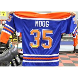 AUTHENTICATED ANDY MOOG SIGNED EDMONTON OILERS