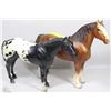 Image 1 : 2 HORSE FIGURES GENUINE PLASTIC NEIGH NEIGH