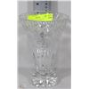 Image 1 : FLOWER PATTERN ORNATE CRYSTAL VASE