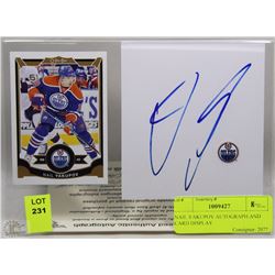 NAIL YAKUPOV AUTOGRAPH AND CARD DISPLAY