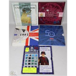 LOT OF BRITISH COIN SETS INCLUDING 1996 UK,1993 UK