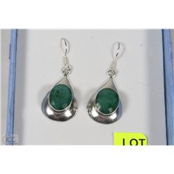#10 NATURAL ENHANCED EMERALD .925 STERLING SILVER