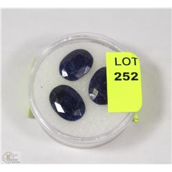 #11 NATURAL ENHANCED SAPPHIRE 30CT 3 STONES