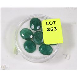 #17 NATURAL ENHANCED EMERALD 48CT 7 STONES