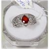 Image 1 : #52NATURAL ENHANCED RUBY+CZ .925 STERLING SILVER
