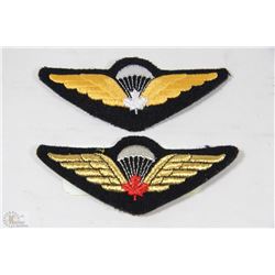 PAIR OF 2 CANADIAN PARATROOPER BADGES