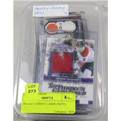 HOCKEY JERSEY CARDS (9QTY)