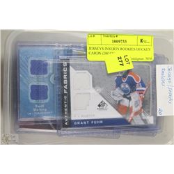 JERSEYS INSERTS ROOKIES HOCKEY CARDS (20QTY)