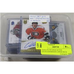 JERSEYS #'D GOLD AUTOS ITG/ICE/DOMINION UPPER DECK