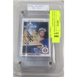 HOCKEY AUTOGRAPHED HARD SIGNED CARDS (5QTY)