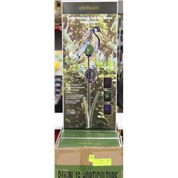 CASE OF 4 MIXED PEACOCK AND FLAMINGO GARDEN SOLAR