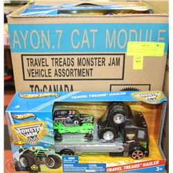 CASE OF 6PCS TRAVEL TREADS MONSTER JAM TOYS