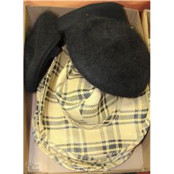 SIX NEW COWBOY HATS & NEWSBOY CAP
