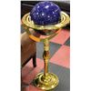 Image 1 : BRASS AND NATURAL STONE WORLD GLOBE 37" TALL
