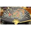 Image 1 : CHINESE DRAGON  WALL HANGING FAN 62.5"L X34"H