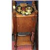 Image 1 : VINTAGE WOOD SMOKERS STAND 10"W X 28.5H