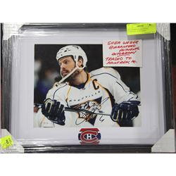 SHEA WEBER GUARANTEED AUTHENTIC AUTOGRAPH