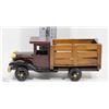 Image 1 : WOODEN FARM/DELIVERY TRUCK 10" LONG 1/18 SCALE