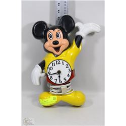 VINTAGE MICKEY MOUSE PLUG IN CLOCK 14" TALL