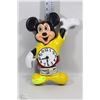 Image 1 : VINTAGE MICKEY MOUSE PLUG IN CLOCK 14" TALL