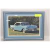 Image 1 : 1957 CHEVROLET SPORT SEDAN FRAMED PICTURE 12"X18"