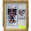 Image 1 : KELLY BUCHBERGER TRADING AND HOCKEY CARD SIGNED