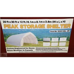 20FT X 30FT PEAK STORAGE SHELTER