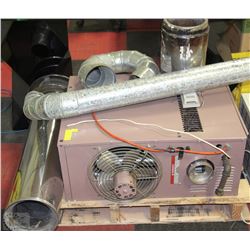 REZNOR GARAGE FURNACE  WITH PIPING