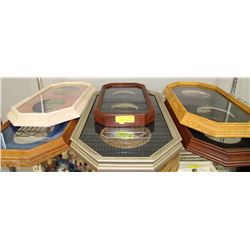 COLLECTION OF COLLECTOR PLATE WOOD FRAMES