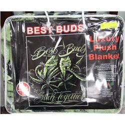 LUXARY PLUSH BLANKET - BEST BUDS 78"X94"