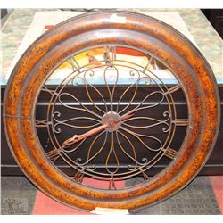 LARGE METAL NASTALGIC WALL CLOCK 40" DIAMETER